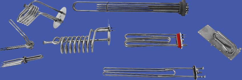 Tubular heating elements for liquids